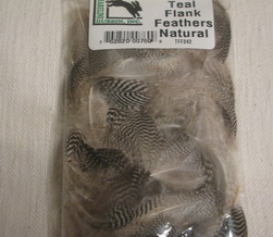 teal flank feathers natural Hareline